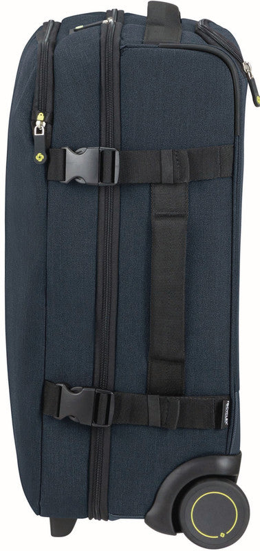 Samsonite Rolling-Duffel Handgepäck – 39 l, Weichschale, 2 Rollen, mit TSA, Eclipse Blue, 36 × 57 × 24 cm