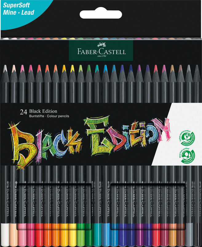Faber-Castell Buntstifte Classic – 24 Farben, im Kartonetui, Ø 3 mm, dreikantig, FSC