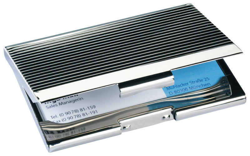 Sigel Visitenkartenetui Chrom – Metall