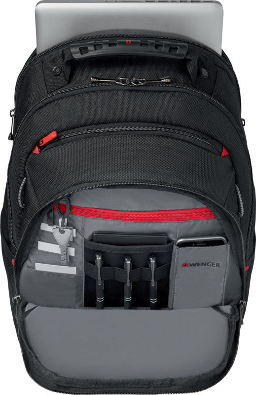 Wenger/SwissGear Wenger Legacy – Notebook-Rucksack – für 16"-Notebook, 24 l, Polyester, Schwarz/Grau