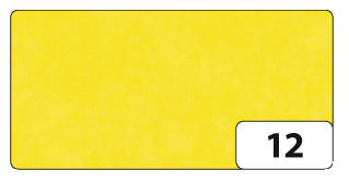 Folia Transparentpapier – 70 × 100 cm, gefalzt, 42 g/m², hellgelb, 25 Bogen, zum Basteln