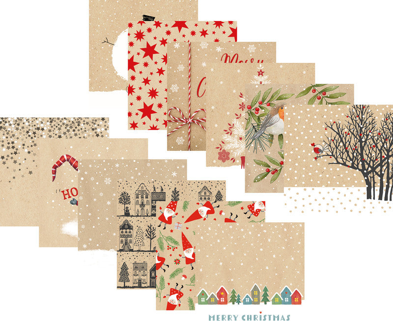 Atelier Servietten Little Village – 33 × 33 cm – 3-lagig, Tissue – 20 Stk.