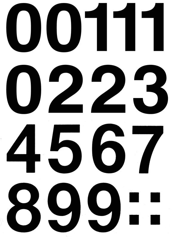 HERMA Vario Schuletiketten – Motiv Buchstaben und Zahlen – 33 mm, 2 Bogen, Folie, permanent haftend