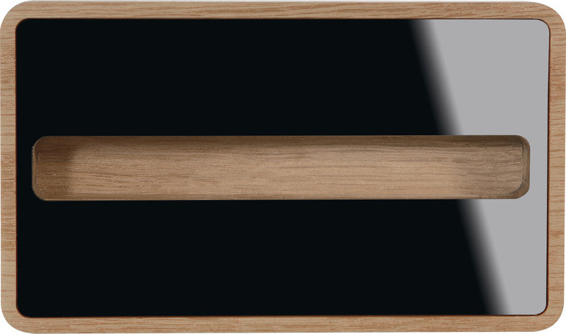 Sigel Visitenkarten-Aufsteller – Eiche, 107 × 22 mm – für Visitenkarten bis 90 mm Breite
