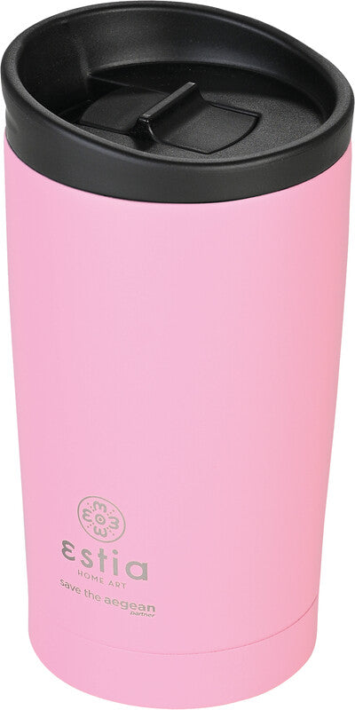 Estia Thermobecher – 3,5 dl – Edelstahl, isoliert, Schraubverschluss – Blossom Rose