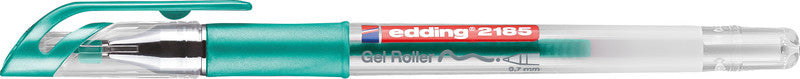 Edding Cristall Jelly 2185 Gelschreiber, Kappe – Grün, Spitze 0,7 mm, schnelltrocknend, metallic