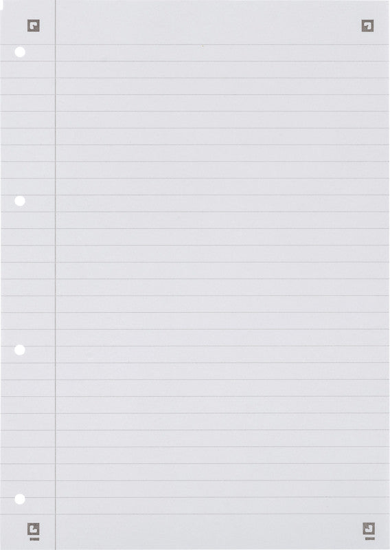 Elba Collegeblock, Karton, 80 Blatt, 4-fach gelocht, perforiert, 90 g/m² – Blau, für SCRIBZEE App