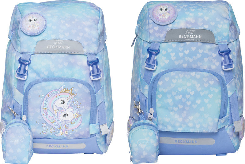 Beckmann Schulrucksack Classic – Unicorn Princess Ice Blue