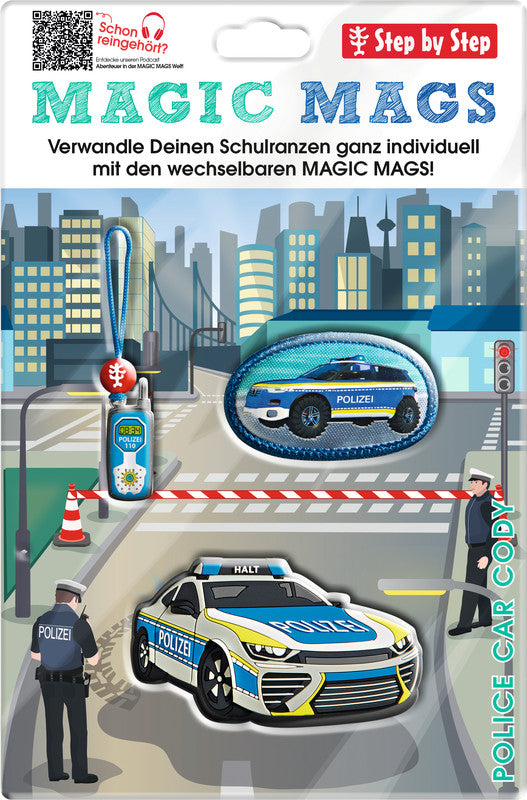 Step by Step Magic Mags Zubehörset – 3-teilig – Polizeiauto Cody – für Cloud, Space, 2in1 Plus und andere