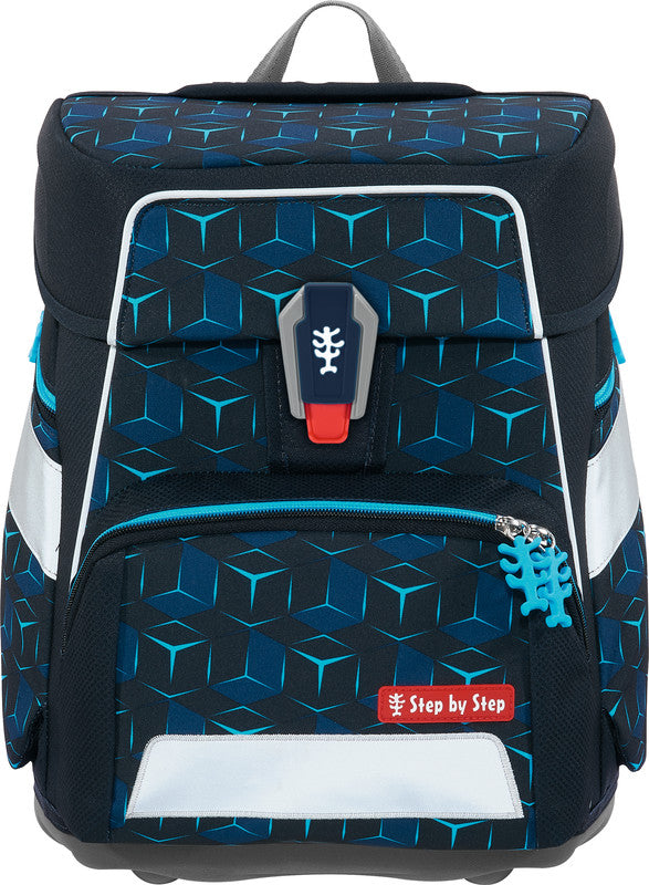 Step by Step Schulrucksack-Set SHINE – 5-teilig – Tiger Night Kimba – recycelte Materialien