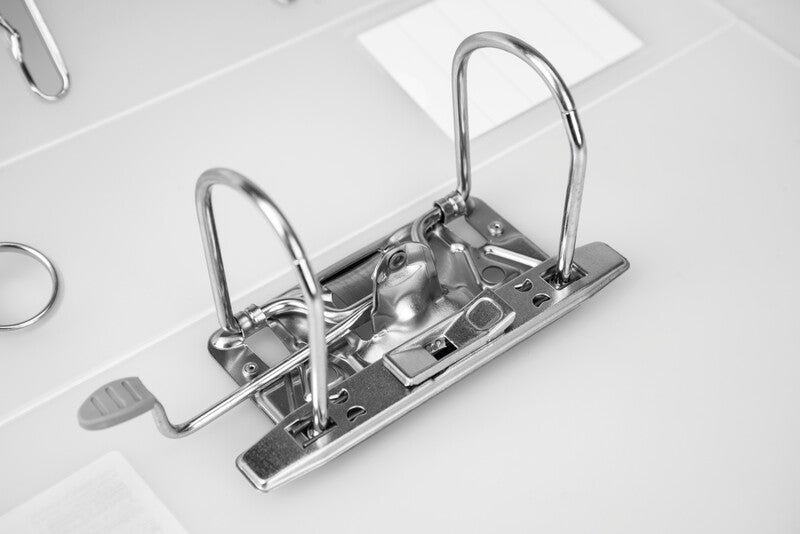 Biella Ordner Clear Creative #1 – A4 hoch – 2-Ring Hebelmechanik – transparent, mit Sichttasche