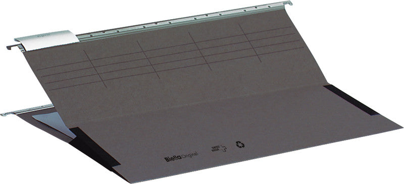 Biella Hängeordner für A4 – Karton, Grau, 320 × 250 mm, mit Vordruck
