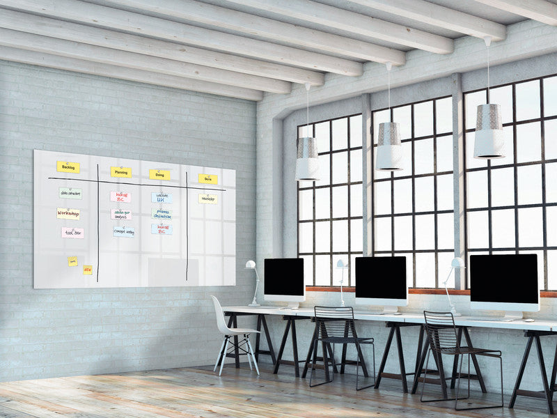 Sigel Whiteboard – 240 × 120 cm, Glas, magnetisch, Wandmontage
