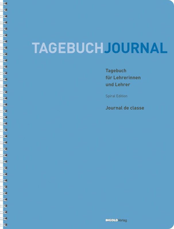 Ingold-biwa Tagebuch für Lehrpersonen – Spiralbindung, 23,0 × 30,0 cm, Blau, FSC