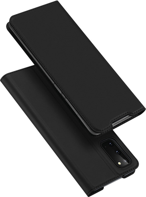 Dux Ducis Booklet-Hülle – für Samsung Galaxy S20 – schwarz – Kunstleder – mit Kartenfach, Magnetverschluss