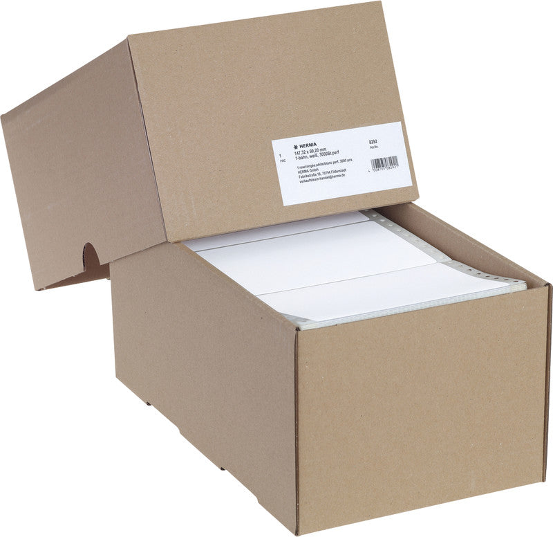 HERMA Druckeretiketten, 147 mm × 99 mm, weiss, Papier, permanent, 3000 Etiketten