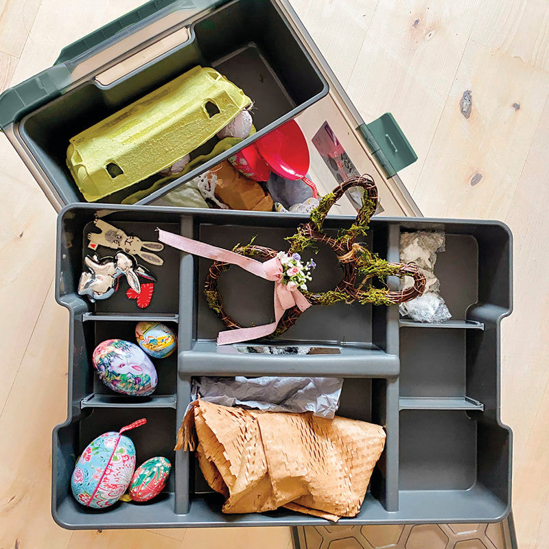 Rotho Organizer – Kunststoff, anthrazit, 51,6 × 7,3 × 36,5 cm