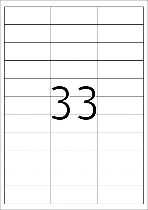 HERMA Druckeretiketten, 66 mm × 25 mm, weiss, Papier, permanent, 3300 Etiketten