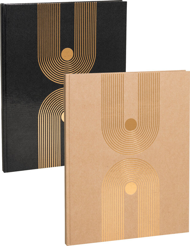 Exacompta Graphik Gästebuch – 270 × 220 mm – 100 Seiten – gebunden, Kartoneinband, schwarz