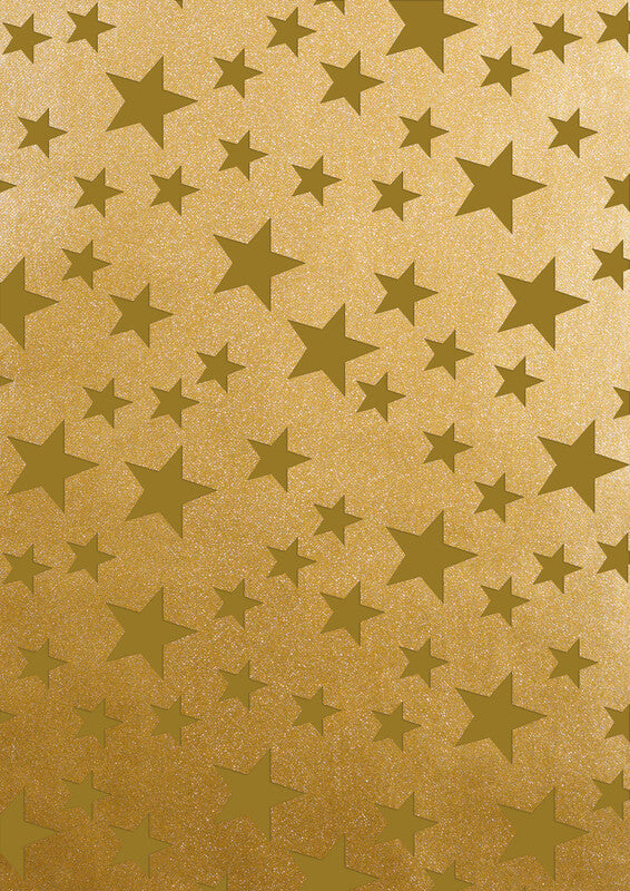 Zoewie Geschenkpapier – Schimmernder Stern, Weihnachten – mit Glimmer, 80 g/m2 – 700 × 1500 mm