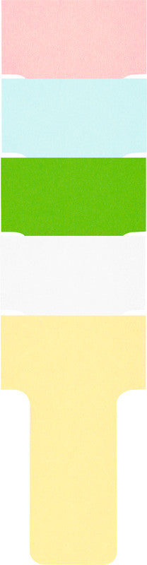 Nobo T-Karten für Planungstafeln, Karton 170 g/m², 15 × 60 mm, Gelb, 100 Stk.