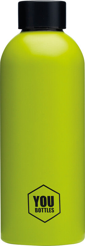 Youbottles Trinkflasche Dual – 5 dl – Edelstahl, isoliert, Schraubverschluss – Monochrome Grün