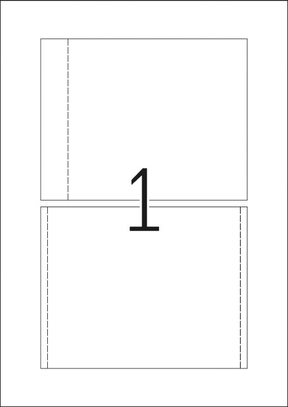 HERMA Druckkarten A4 (151 × 118 mm), 170 g/m², weiss, Karton – für Inkjet, Laser, Kopierer – 25 Karten