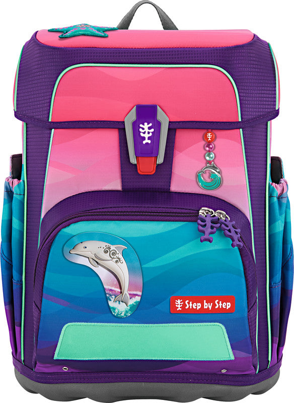 Step by Step Schulrucksack – Cloud Ocean – 5-teilig – Dolphin Lana