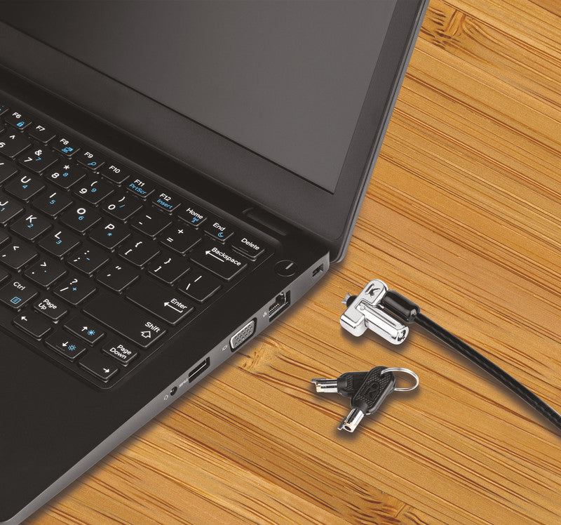 Kensington Slim N17 2.0 Notebookschloss – für ultradünne und 2-in-1-Notebooks, schwarz
