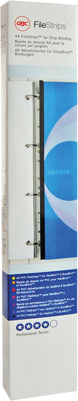 GBC Abheftstreifen – für A4 – transparent, PVC – 100 Stk.