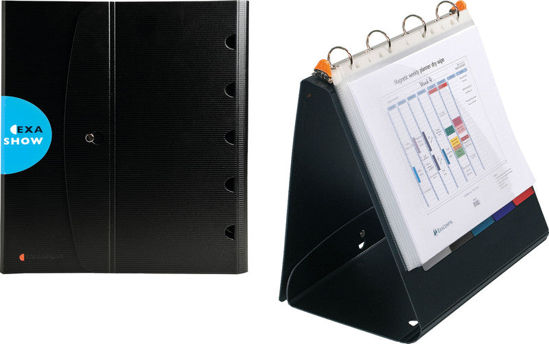 Exacompta EXASHOW Tisch-Flipchart A4 quer – 4-Ring
