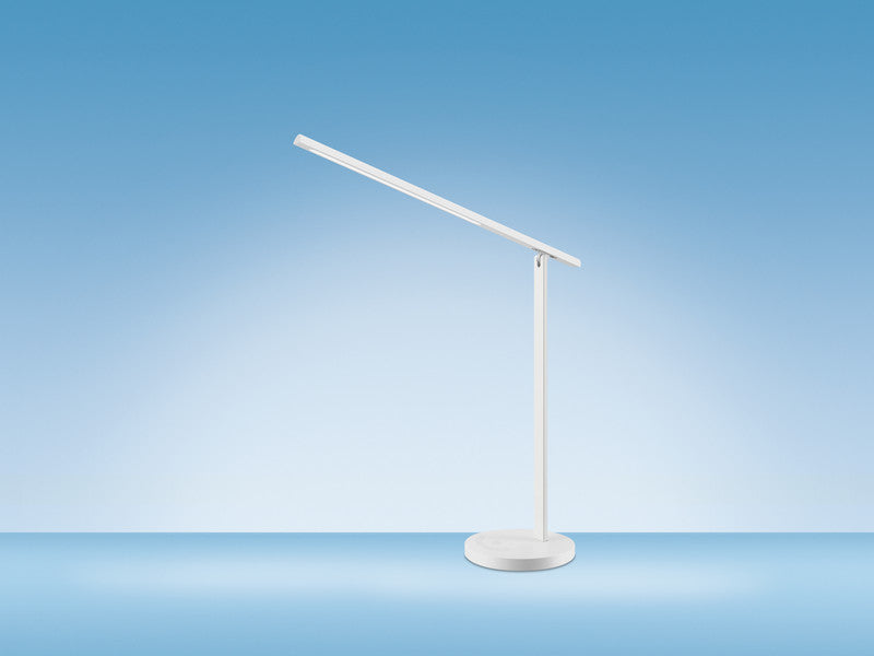 Hansa LED Tischleuchte Halo – dimmbar, neigbar (Memory-Funktion) – 2’700–6’000 K – 300 lm 6 W – Weiss