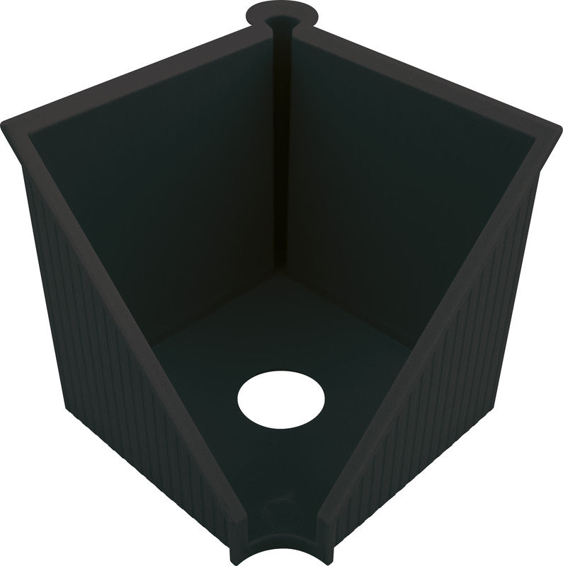 Helit Zettelbox – Kunststoff, schwarz, 127 × 117 mm