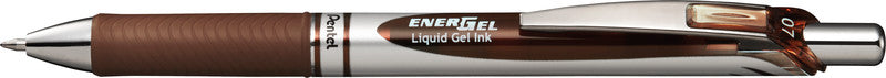 Pentel EnerGel X Gelschreiber – Braun, 0,7 mm, schnelltrocknend, Druck, nachfüllbar