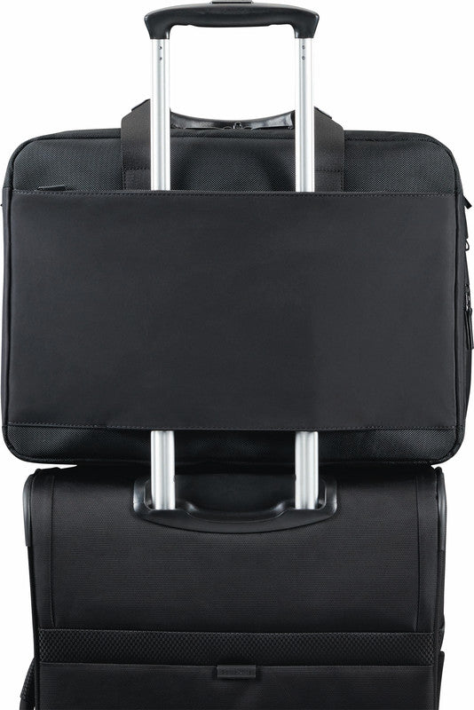 Samsonite Notebook-Tasche – 20/24 l, für Notebooks bis 15,6", Polyester, schwarz, 43 × 31 × 13,2/21,5 cm