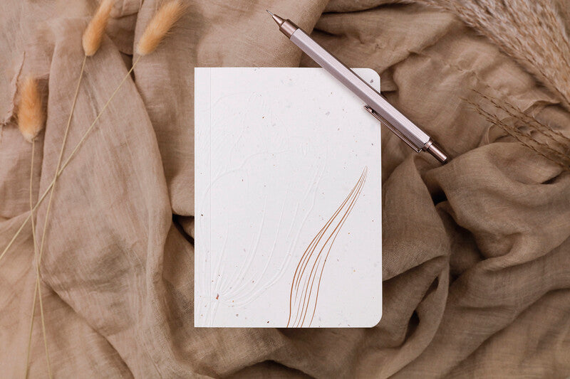 Clairefontaine Notizbuch – A6 – blanko – 128 Seiten – 90 g/m² – gebunden – beige