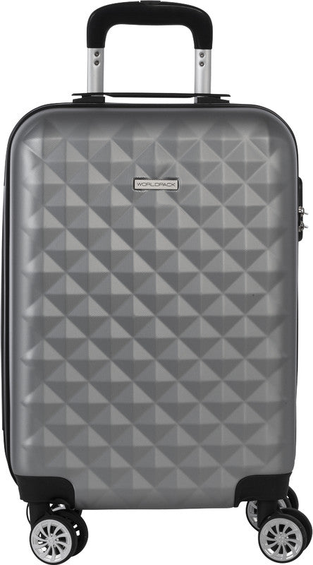 Worldpack Kofferset Diamond 3-teilig – Hartschale, 4 Doppelrollen, Hellgrau