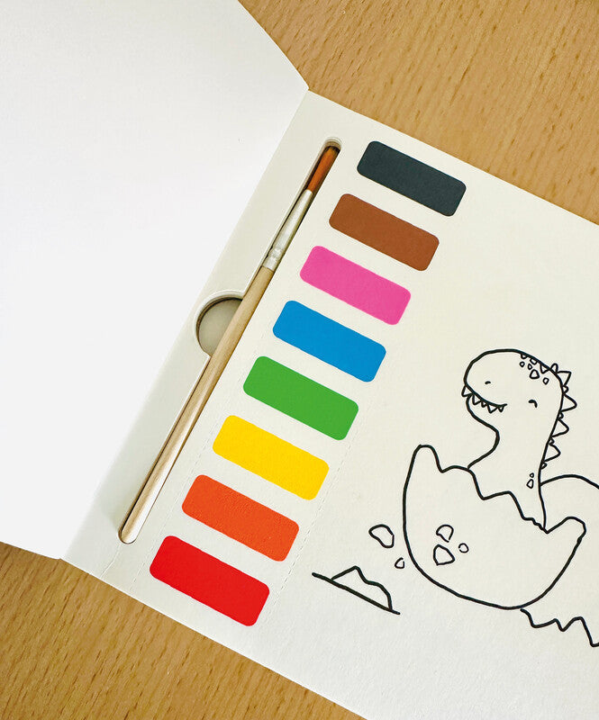Wedo Bunte Welt Malbuch – 21 × 14 cm – perforiert, inkl. Wasserpinsel