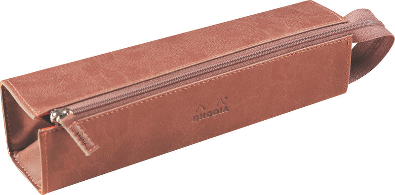 Rhodia Schlamperetui, leer – rosa – Kunstleder – 23 × 5 × 5 cm