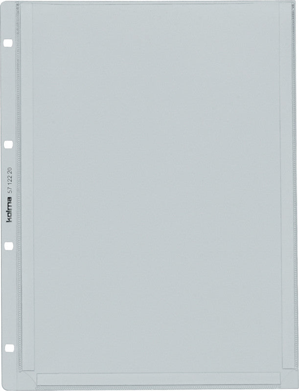 Kolma Sichtmappe A4 – 25 Hüllen, transparent, Kunststoff, glänzend, 100 µm