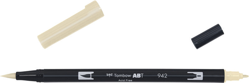 Tombow Dual Brush Pen – Tan, Kunststoff, wasservermalbar, geruchsarm