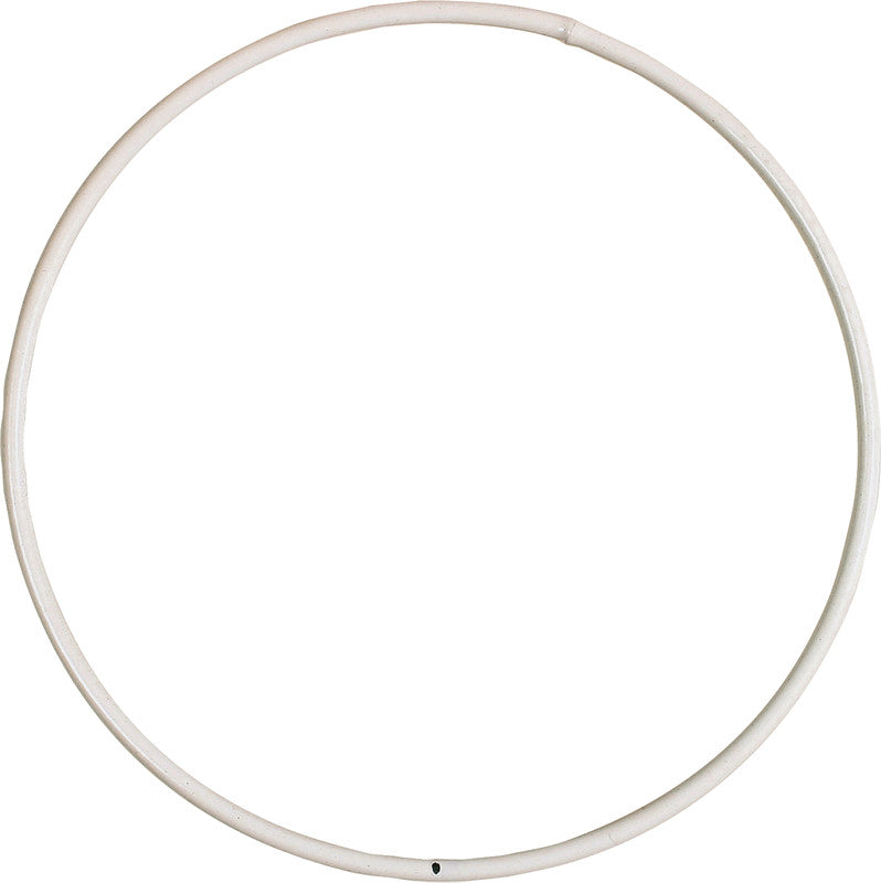 Deko-Ring, Metall, Weiss, Ø 20 cm, Drahtstärke 3 mm