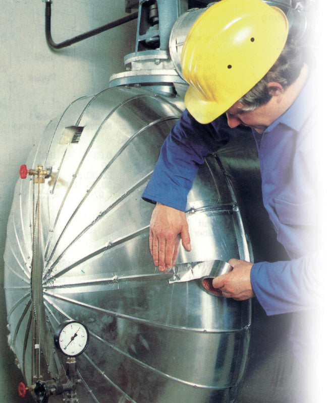 tesa Aluminiumband – 50 mm × 10 m, stark, silber