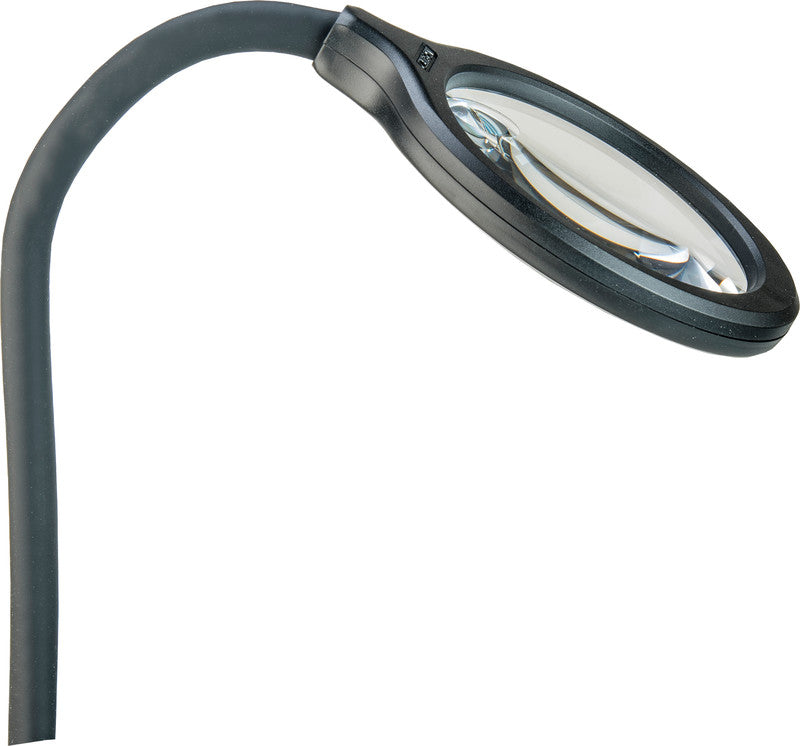 Carson DeskBrite – Leuchtlupe – 2× (Spot 5×) – Ø 109 mm – mit LED, biegsam, schwarz