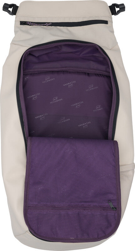 Beckmann Street Light – Notebook-Rucksack – für 16" Notebook, 22 l, rPET (recyceltes PET), creme