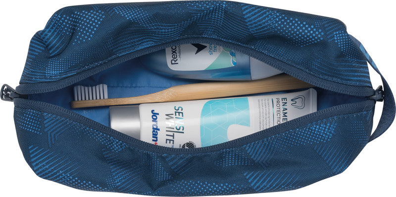 Beckmann Kosmetiktasche – wasserabweisend, Reissverschluss – 240 × 120 × 110 mm – mehrfarbig – Blue Quartz