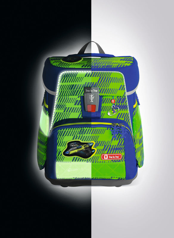 Step by Step Schulrucksack-Set Space Neon – 5-teilig – Star Catcher Juno – recycelter Bestandteil