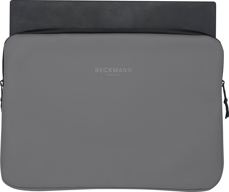Beckmann Street Notebook-Schutzhülle – für Notebooks bis 14", wasserabweisend, recyceltes PET (rPET), grau