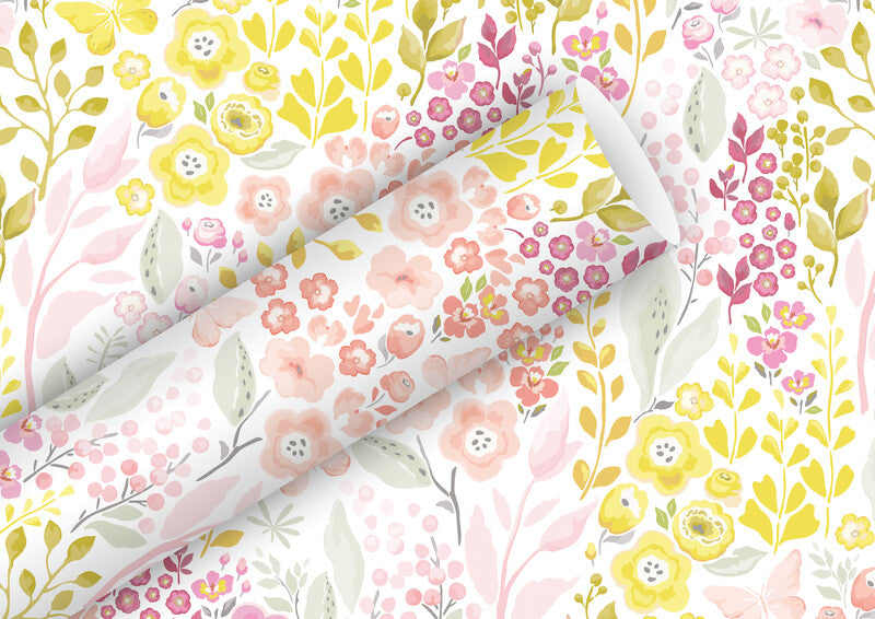 Braun + company Geschenkpapier – Blooming (Frühling) – Papier – 700 × 2000 mm