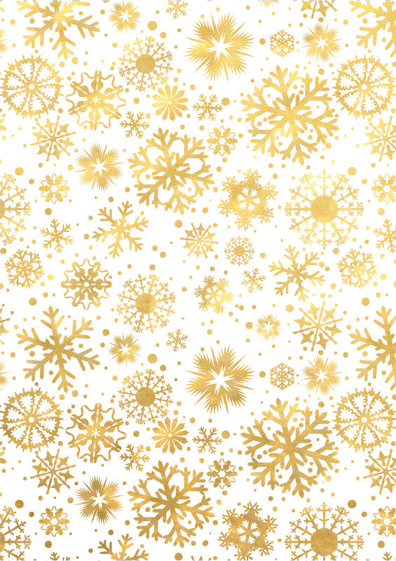 Zoewie Geschenkpapier Rolle – Golden Glam – 70 cm × 1,5 m – 80 g/m², Recyclingpapier, FSC
